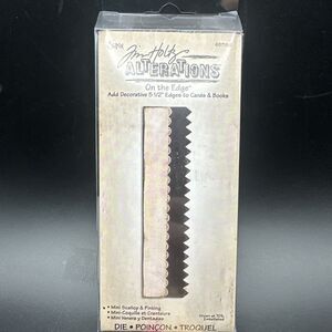 Sizzix Tim Holtz Alterations Mini Scallop & Pinking 657180 On the Edge Die